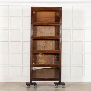 Large Gunn Mahogany Glazed Sectiona...