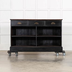 19Thc English Ebonised Mahogany & P...