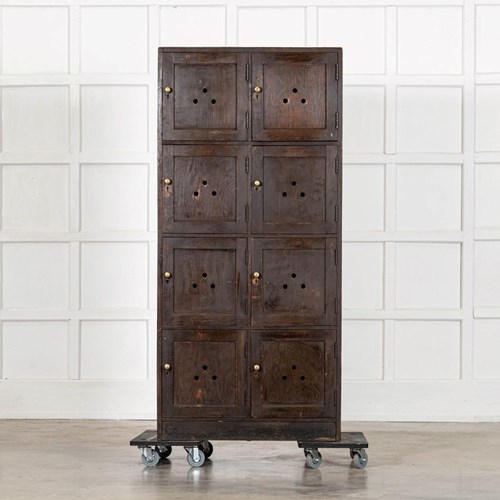 English Pine Locker Cabinet