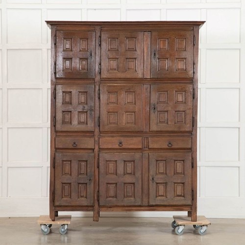Large 18Thc French Oak Housekeepers Cupboard