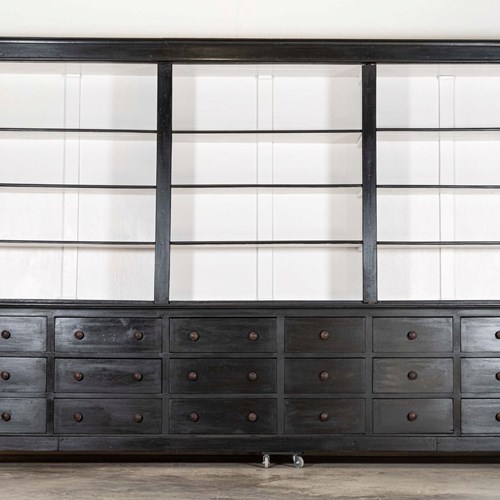 Magnificent Monumental Ebonised French Dresser / Bookcase