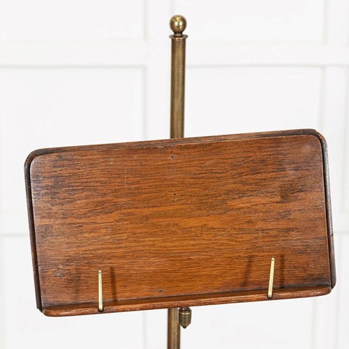 19Thc English Brass Reading Stand Table