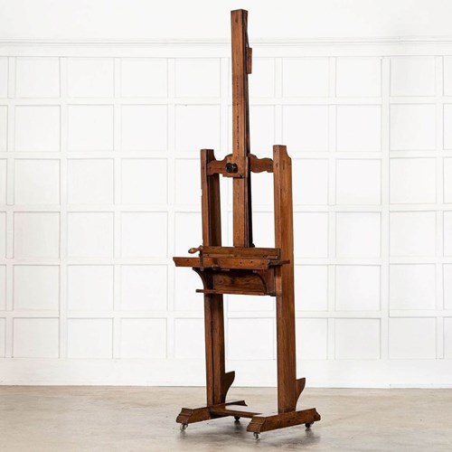 Large English Oak Artists Easel