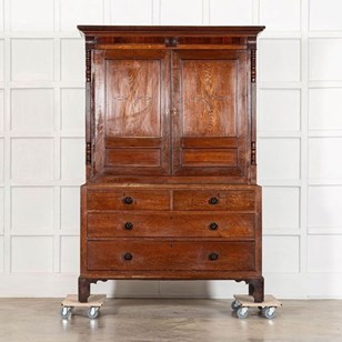 Large 19Thc English Georgian Oak Ho...