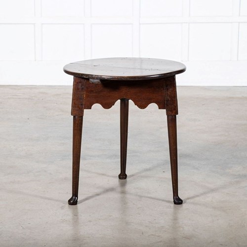 19Thc English Oak Cricket Table