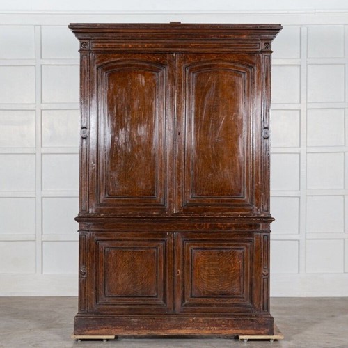 19Thc Estate Made Oak Housekeepers Cupboard