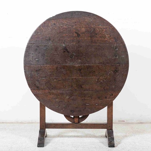 19Thc French Oak Vendange Table