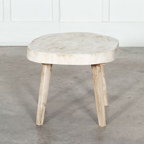 Mid Century English Bleached Teak Root Coffee Table