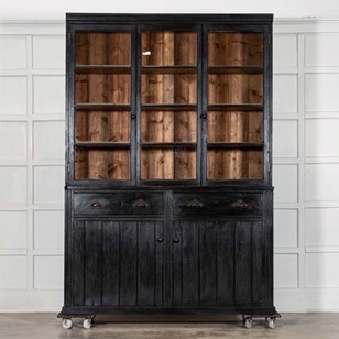 Large 19Thc English Ebonised Pine G...
