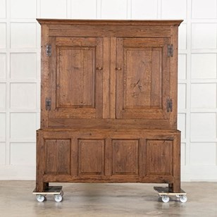18Thc English Stripped Oak Livery C...