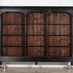 Monumental 19Thc Ebonised Pine Book...
