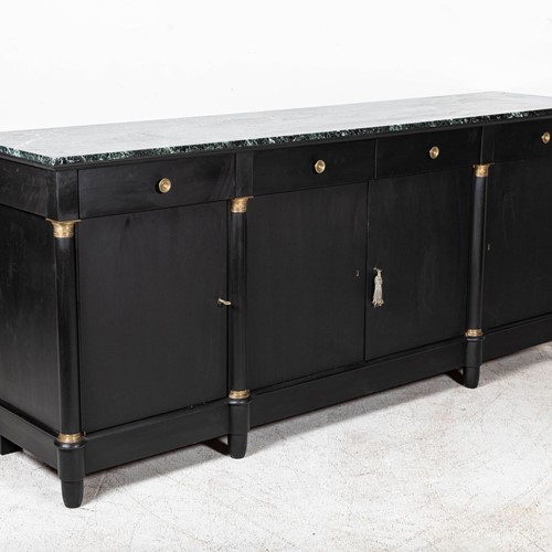 Monumental Marble Topped Sideboard