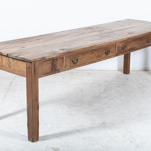 Large 19Thc French Pine Farmhouse Table