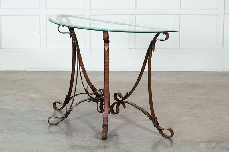 Jacques Adnet Style Iron Leather Console Table-adam-lloyd-interiors-1-3582064235-main-638187196088549505.jpeg