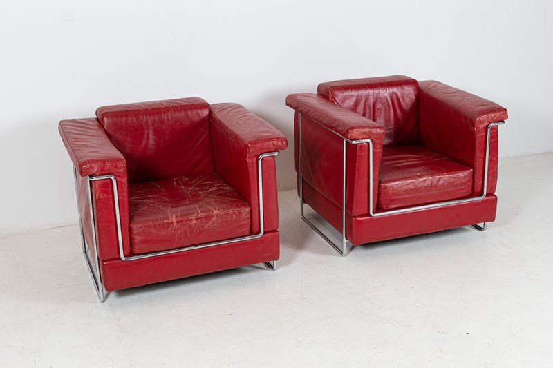 Pair of Mid Century Leather Armchairs-adam-lloyd-interiors-1-mid-century-pair-red-leather-armchairs1-main-637637562190257077.jpg