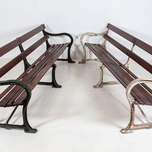 19Thc English Cast Iron Bench