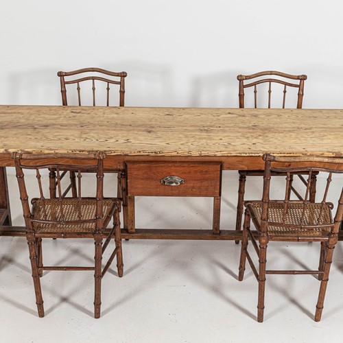 19thC French Fruitwood Drapers Table