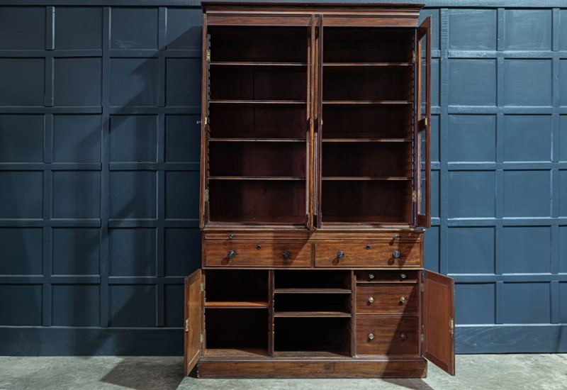19thC Mahogany Glazed Secretaire Bookcase-adam-lloyd-interiors-19thc-mahogany-glazed-secretaire-bookcase2-main-637455564684555296.jpg
