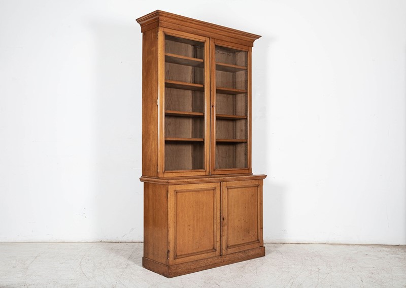 19thC English Glazed Oak Bookcase Cabinet-adam-lloyd-interiors-2-19thc-english-glazed-oak-bookcase3-main-637933171754134355.jpeg
