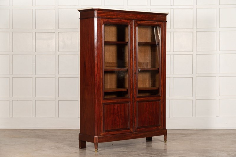 19Thc French Marble Top Glazed Bookcase / Vitrine-adam-lloyd-interiors-4-5-main-638162596138500921.jpeg