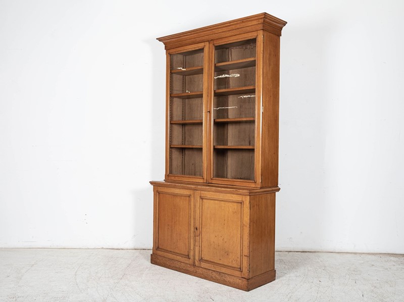 19thC English Glazed Oak Bookcase Cabinet-adam-lloyd-interiors-5-19thc-english-glazed-oak-bookcase8-main-637933171777571707.jpeg