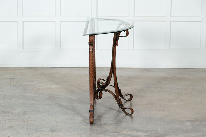 Jacques Adnet Style Iron Leather Console Table-adam-lloyd-interiors-5-3582118564-main-638187196127923950.jpeg