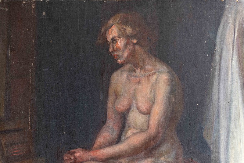 Alys Woodman 'Painting From Life' Nude -adam-lloyd-interiors-alys-woodman-oil-canvas-painting4-main-637364026278411494.jpg