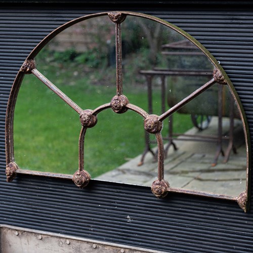 Reclaimed iron Window Mirror 