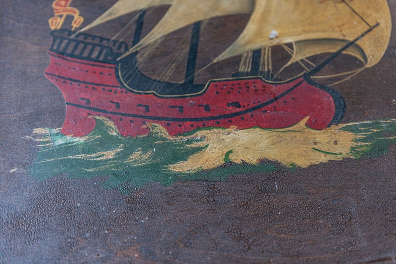 Naive Oil on Board English Galleon Ship Painting-adam-lloyd-interiors-oil-on-board-ship-painting5-main-637323436283766017.jpg