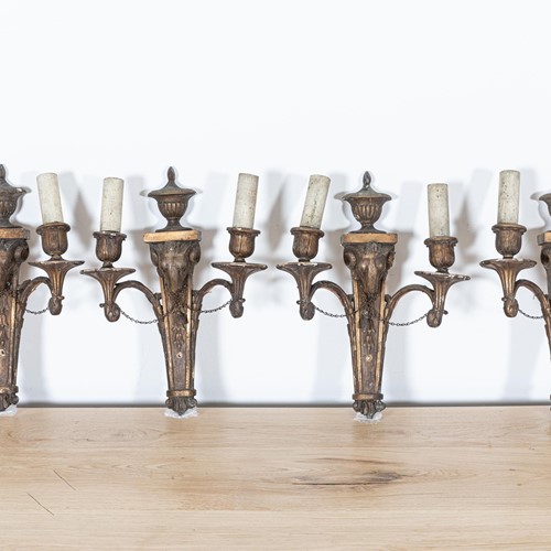 Georgian Rams Head Wall Sconces