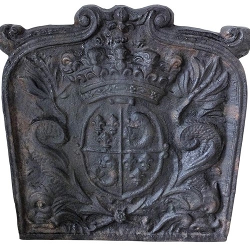 18Th Century Cast Iron Fireback