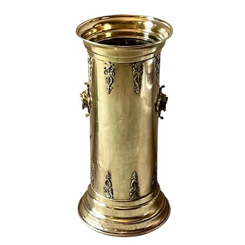 19Th Century French Brass Umbrella Stand