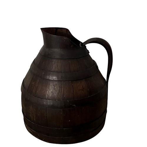 Large 19Th Century Burgundy Wine Jug