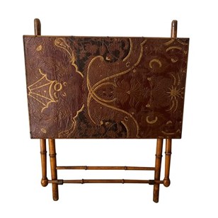 19Th Century Folding Faux Bamboo Ta...
