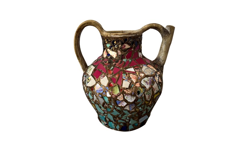 19Th Century French Picassiette Pottery Water Jug-adps-antiques-19th-century-french-picassiette-water-jug-4984-10-main-638322162309536143.jpg