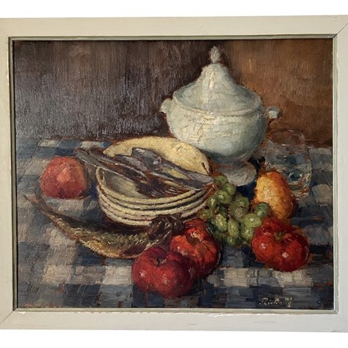 French Still Life Painting By Horace Richebe