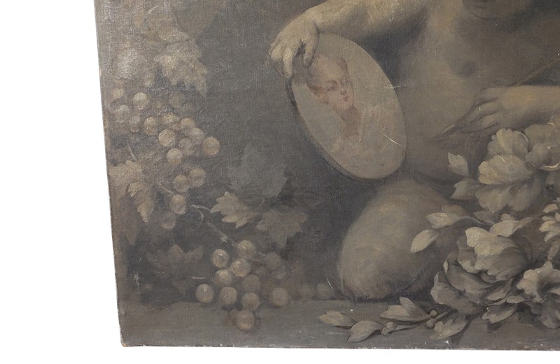 19th Century French Grisaille Painting of A Cherub-adps-antiques-19th-century-grisaille-painting-4416--3-main-637933385264568665.jpg
