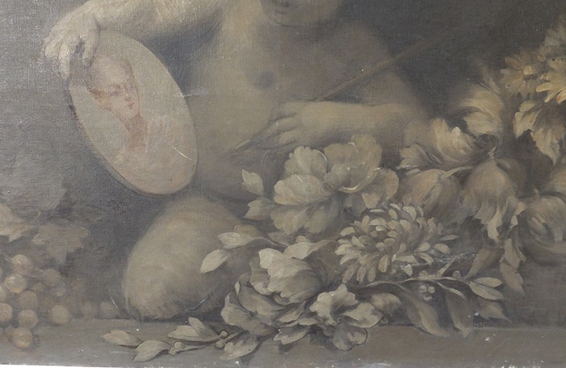 19th Century French Grisaille Painting of A Cherub-adps-antiques-19th-century-grisaille-painting-4416--8-main-637933385280193650.jpg