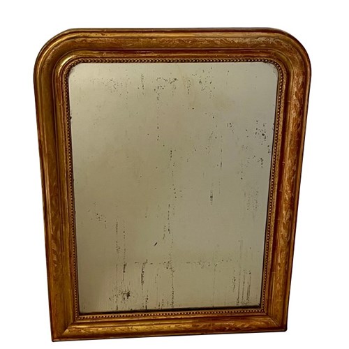 19Th Century French Louis Philippe Gilt Mirror