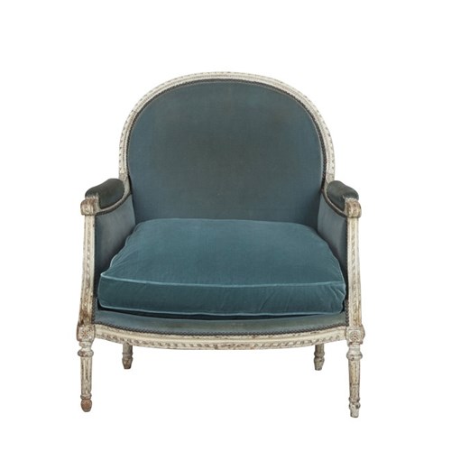 Large Louis Xvi Revival Marquise Armchair
