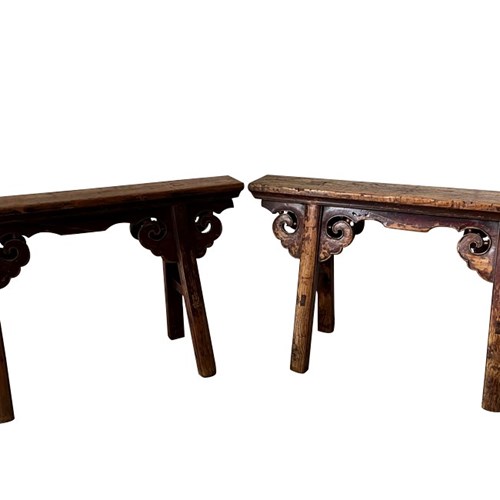 Pair Of 19Th Century Chinese Spring Stools