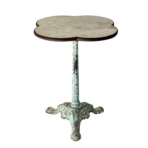 19Th Century French Quatrefoil Bistro Table
