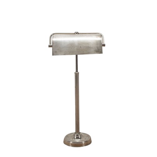 20Th Century Nickel Plate Table Lamp