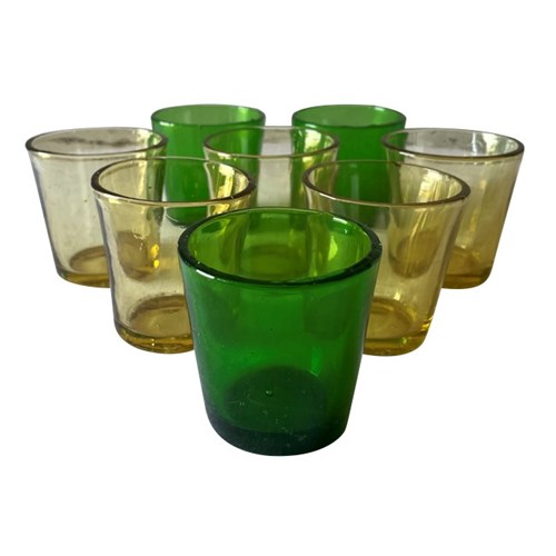 Set Of Eight French Votive Glasses