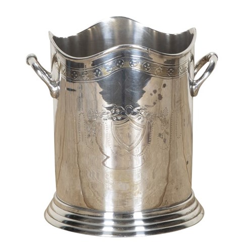 French Silver Plate Champagne Cooler