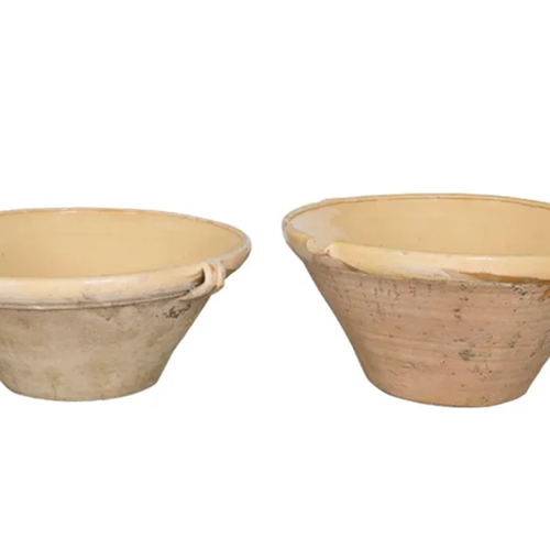 Pair Of Large French Tian Bowls