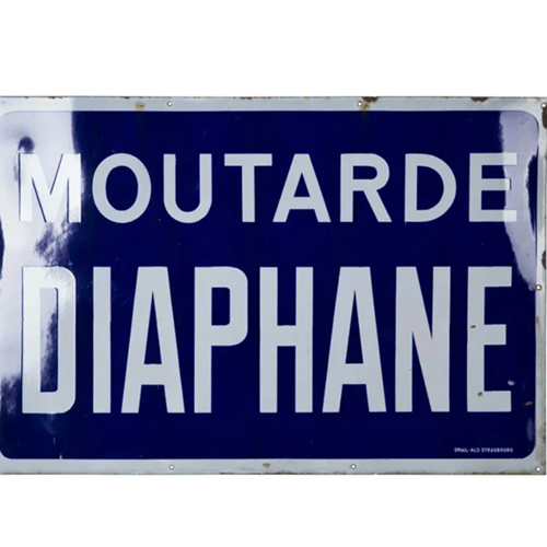 Large French Mustard Advertising Sign