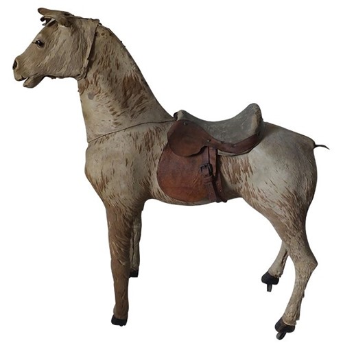 Large 19Th Century French Toy Horse