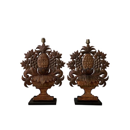 Pair Of Italian Tole Table Lamps