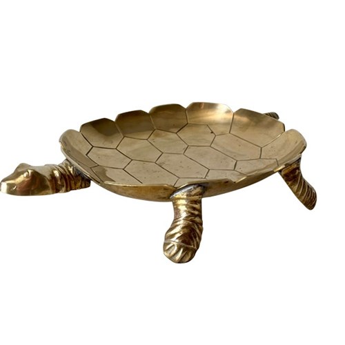 20Th Century Brass Turtle Tray